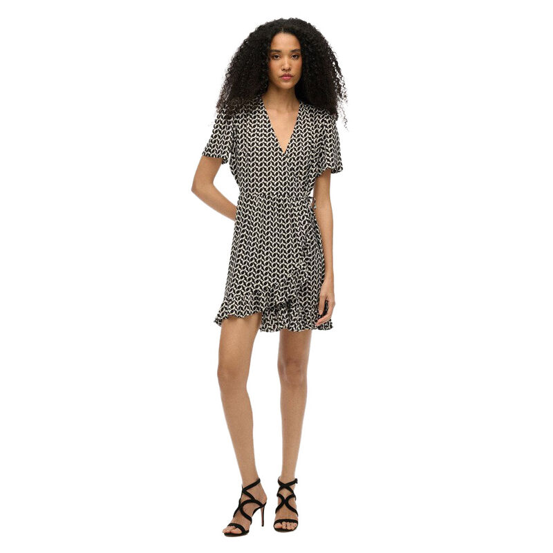 Superdry Ss Printed Mini Wrap Dress image number 0